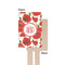 Poppies Wooden 6.25" Stir Stick - Rectangular - Single - Front & Back