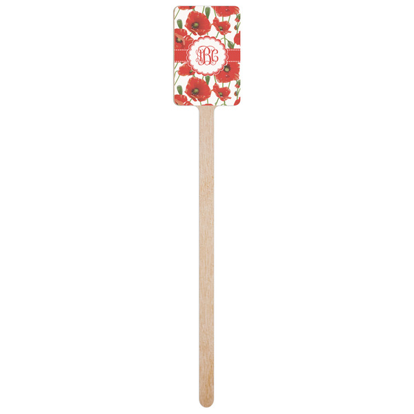 Poppies Wooden 6.25" Stir Stick - Rectangular - Single Stick