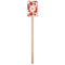 Poppies Wooden 6.25" Stir Stick - Rectangular - Single Stick