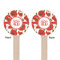 Poppies Wooden 6" Stir Stick - Round - Double Sided - Front & Back
