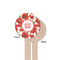 Poppies Wooden 6" Stir Stick - Round - Single Sided - Front & Back