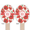 Poppies Wooden Food Pick - Oval - Double Sided - Front & Back