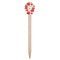 Poppies Wooden Food Pick - Oval - Single Pick