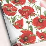 Poppies Wrapping Paper Sheets - Single-Sided - 20" x 28" (Personalized)