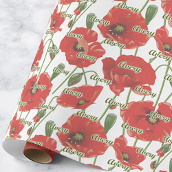 Poppies Wrapping Paper Roll - Large - Matte (Personalized)