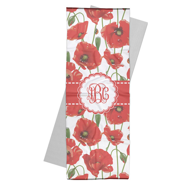 Custom Poppies Yoga Mat Towel (Personalized)