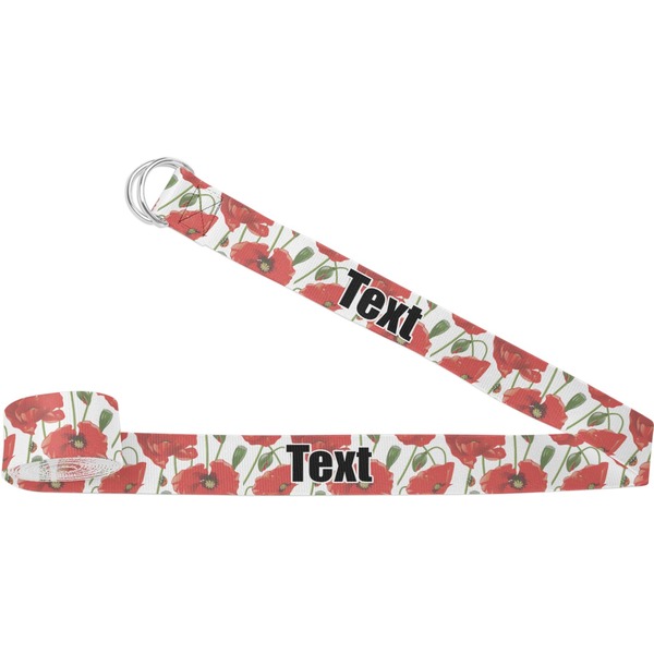 Custom Poppies Yoga Strap (Personalized)