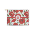 Poppies Zipper Pouch - Small - 8.5"x6" (Personalized)