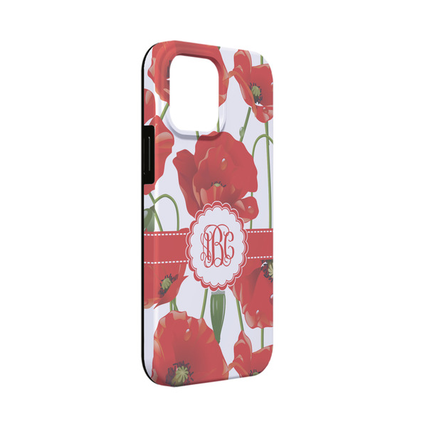 Custom Poppies iPhone Case - Rubber Lined - iPhone 13 Mini (Personalized)