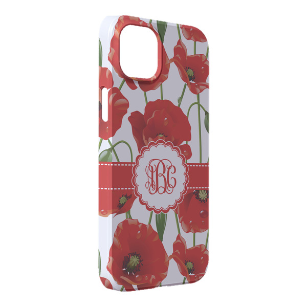 Custom Poppies iPhone Case - Plastic - iPhone 14 Plus (Personalized)