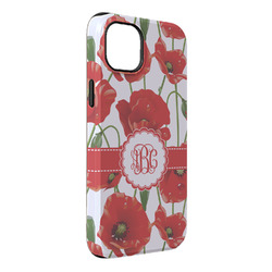 Poppies iPhone Case - Rubber Lined - iPhone 14 Plus (Personalized)
