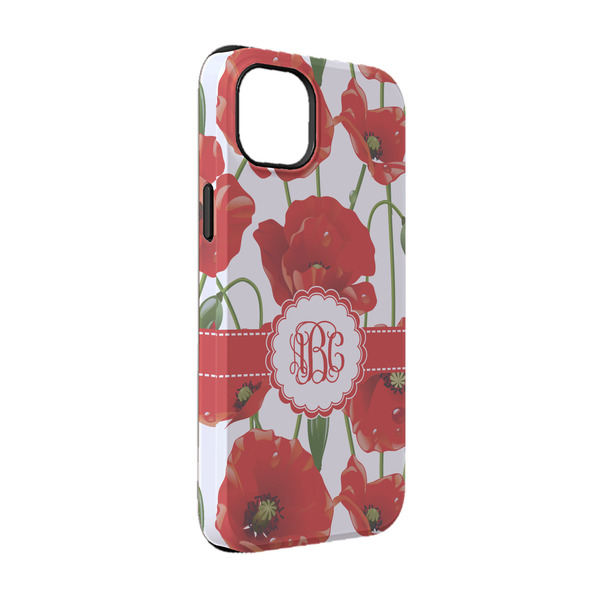 Custom Poppies iPhone Case - Rubber Lined - iPhone 14 (Personalized)