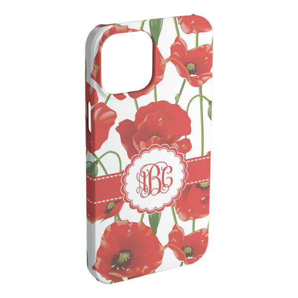 Custom Poppies iPhone Case - Plastic - iPhone 15 Plus (Personalized)