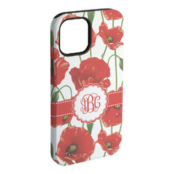 Poppies iPhone Case - Rubber Lined - iPhone 15 Plus (Personalized)