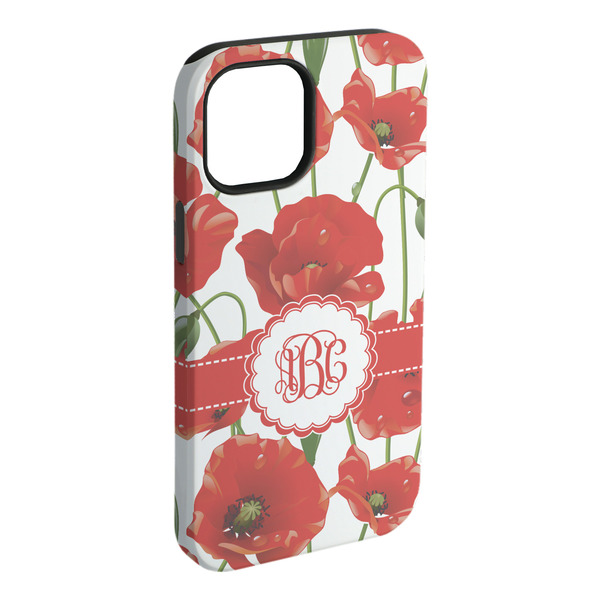 Custom Poppies iPhone Case - Rubber Lined (Personalized)