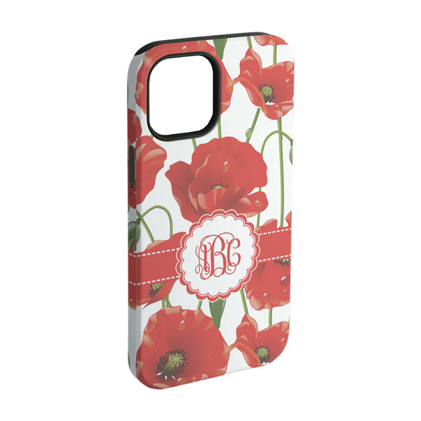 Custom Poppies iPhone Case - Rubber Lined - iPhone 15 Pro (Personalized)