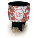 Poppies Black Beach Spiker Drink Holder (Personalized)