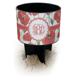 Poppies Black Beach Spiker Drink Holder (Personalized)