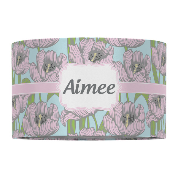 Wild Tulips 12" Drum Lampshade - FRONT (Fabric)