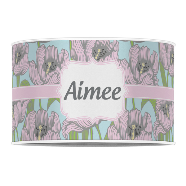 Wild Tulips 12" Drum Lampshade - FRONT (Poly Film)