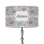 Wild Tulips 12" Drum Lamp Shade - Poly-film (Personalized)