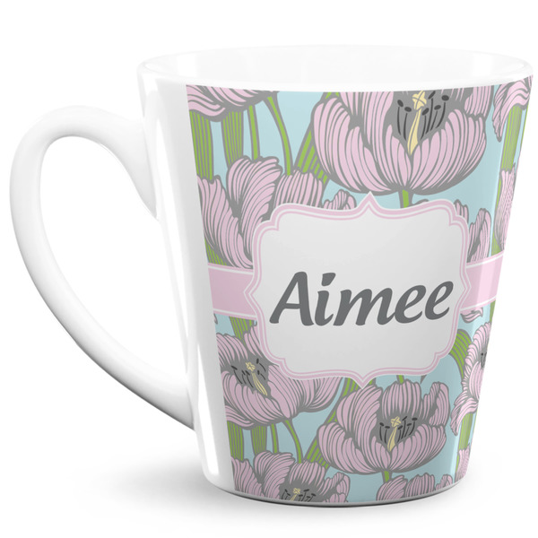 Custom Wild Tulips 12 Oz Latte Mug (Personalized)