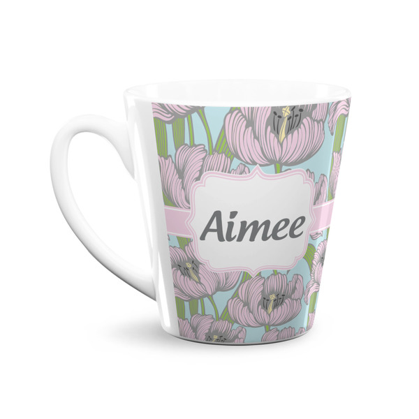 Wild Tulips 12 Oz Latte Mug - Front