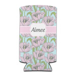 Wild Tulips Can Cooler (tall 12 oz) (Personalized)
