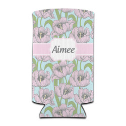 Wild Tulips Can Cooler (tall 12 oz) (Personalized)