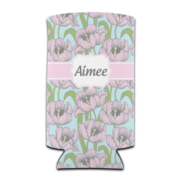 Custom Wild Tulips Can Cooler (tall 12 oz) (Personalized)