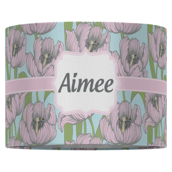 Wild Tulips 16" Drum Lampshade - FRONT (Fabric)