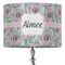 Wild Tulips 16" Drum Lampshade - ON STAND (Fabric)