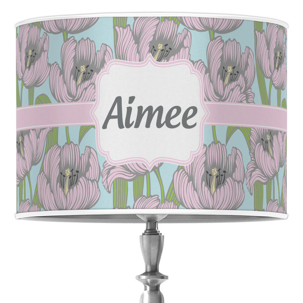 Custom Wild Tulips Drum Lamp Shade (Personalized)