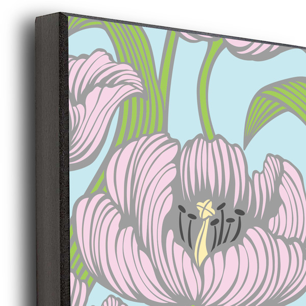 Wild Tulips 16x20 Wood Print - Closeup