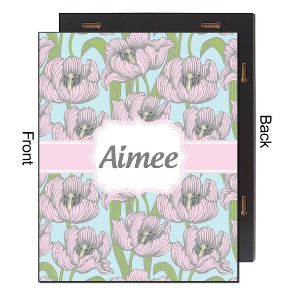 Wild Tulips 16x20 Wood Print - Front & Back View