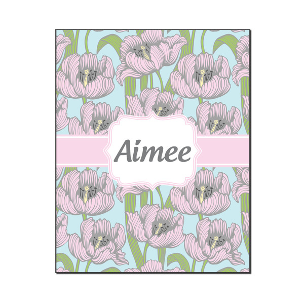 Custom Wild Tulips Wood Print - 16x20 (Personalized)