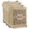 Wild Tulips 3 Reusable Cotton Grocery Bags - Front View
