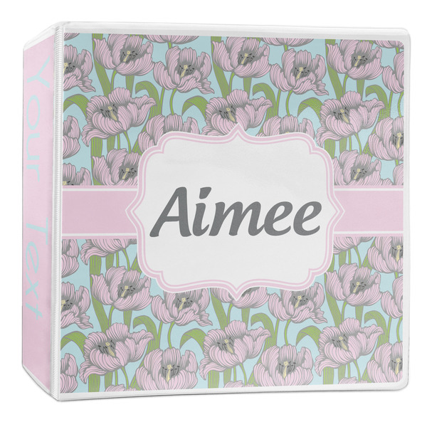 Custom Wild Tulips 3-Ring Binder - 2 inch (Personalized)