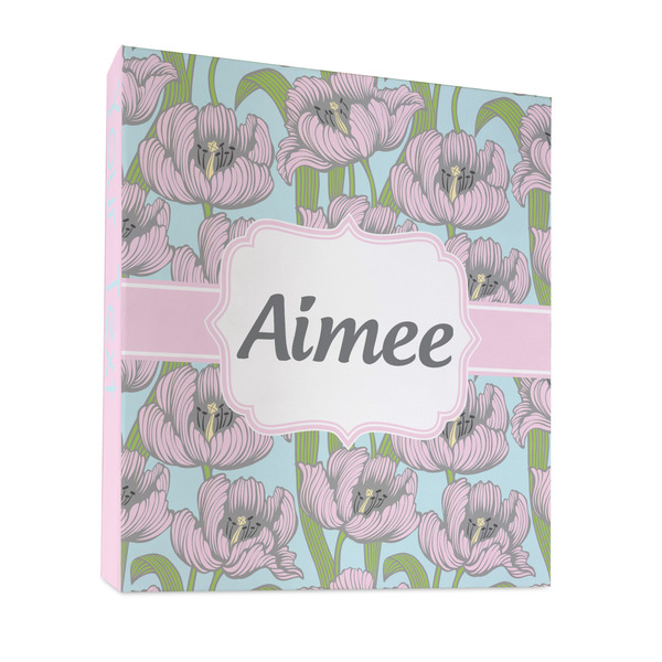 Wild Tulips 3 Ring Binders - Full Wrap - 1" - FRONT