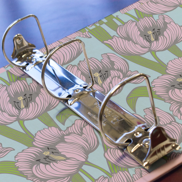 Wild Tulips 3 Ring Binders - Full Wrap - 2" - DETAIL
