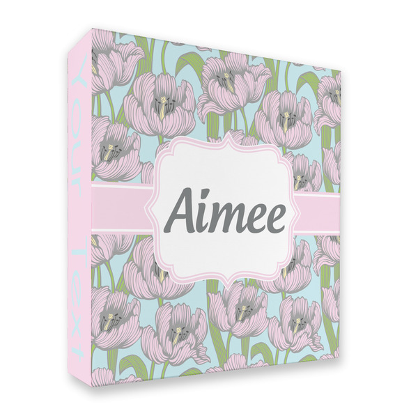 Wild Tulips 3 Ring Binders - Full Wrap - 2" - FRONT