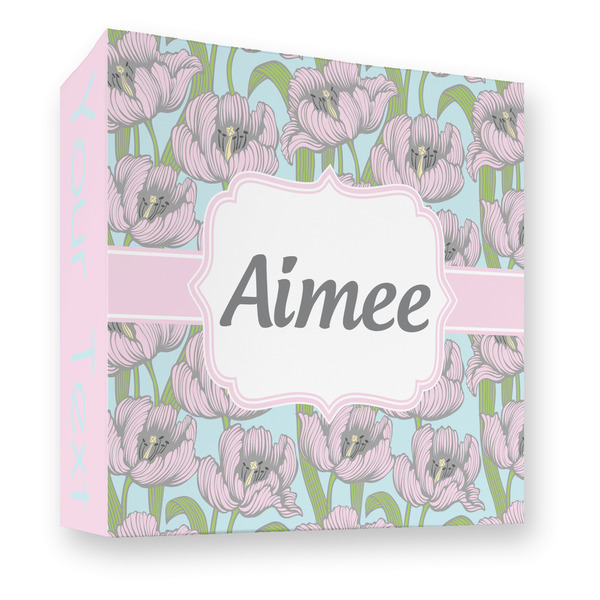 Wild Tulips 3 Ring Binders - Full Wrap - 3" - FRONT