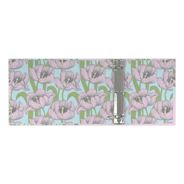 Wild Tulips 3 Ring Binders - Full Wrap - 3" - OPEN INSIDE