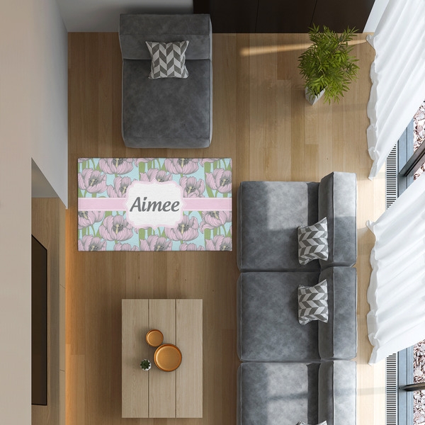 Wild Tulips 3'x5' Indoor Area Rugs - IN CONTEXT