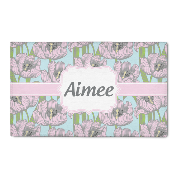 Custom Wild Tulips 3' x 5' Patio Rug (Personalized)