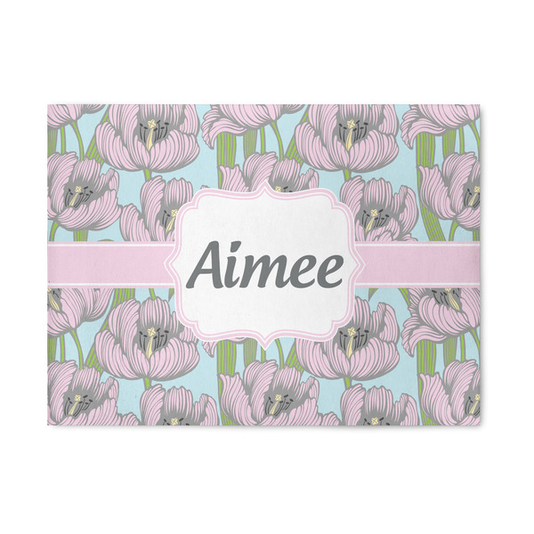 Custom Wild Tulips Area Rug (Personalized)