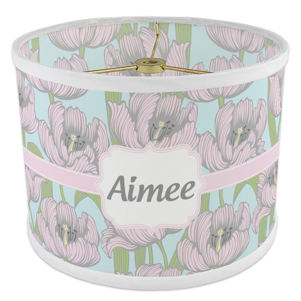 Wild Tulips 8" Drum Lampshade - ANGLE Poly-Film