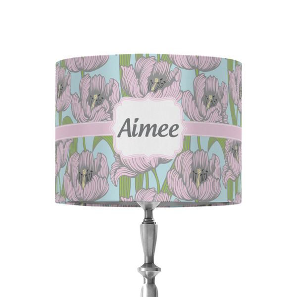 Custom Wild Tulips 8" Drum Lamp Shade - Fabric (Personalized)