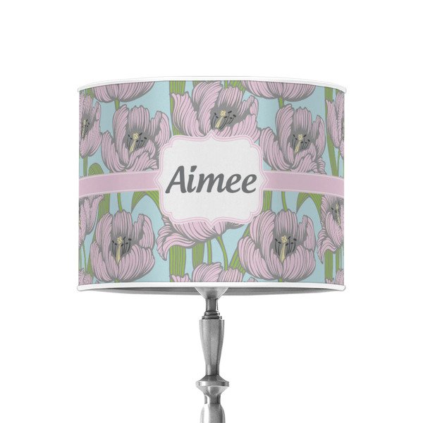 Wild Tulips 8" Drum Lampshade - ON STAND (Poly Film)
