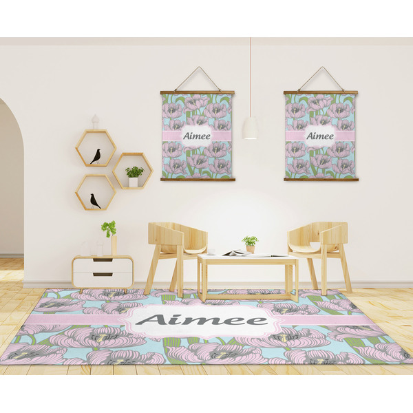Wild Tulips 8'x10' Indoor Area Rugs - IN CONTEXT